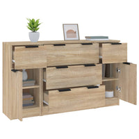 Thumbnail for 3-tlg. Sideboard-Set Sonoma-Eiche Holzwerkstoff