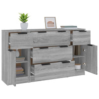 Thumbnail for 3-tlg. Sideboard-Set Grau Sonoma Holzwerkstoff