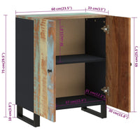 Thumbnail for Sideboard 60x33x75 cm Altholz Massiv