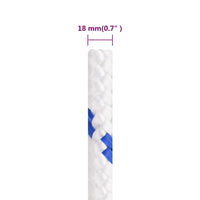 Thumbnail for Bootsseil Weiß 18 mm 100 m Polypropylen