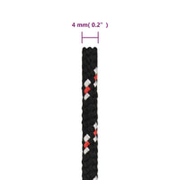 Thumbnail for Bootsseil Schwarz 4 mm 500 m Polypropylen