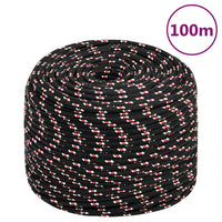 Thumbnail for Bootsseil Schwarz 10 mm 100 m Polypropylen
