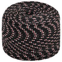 Thumbnail for Bootsseil Schwarz 10 mm 100 m Polypropylen