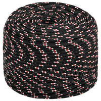 Thumbnail for Bootsseil Schwarz 10 mm 500 m Polypropylen
