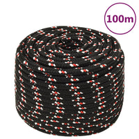 Thumbnail for Bootsseil Schwarz 14 mm 100 m Polypropylen