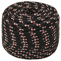 Thumbnail for Bootsseil Schwarz 14 mm 100 m Polypropylen