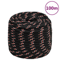 Thumbnail for Bootsseil Schwarz 16 mm 100 m Polypropylen