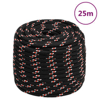 Thumbnail for Bootsseil Schwarz 18 mm 25 m Polypropylen