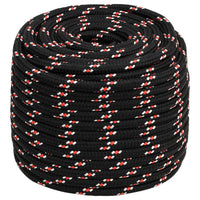 Thumbnail for Bootsseil Schwarz 18 mm 25 m Polypropylen