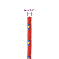 Thumbnail for Bootsseil Rot 3 mm 500 m Polypropylen
