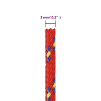 Thumbnail for Bootsseil Rot 5 mm 500 m Polypropylen