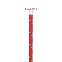 Thumbnail for Bootsseil Rot 8 mm 250 m Polypropylen