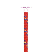 Thumbnail for Bootsseil Rot 10 mm 500 m Polypropylen