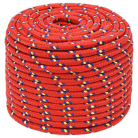 Thumbnail for Bootsseil Rot 12 mm 100 m Polypropylen