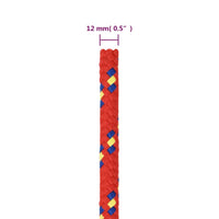 Thumbnail for Bootsseil Rot 12 mm 100 m Polypropylen