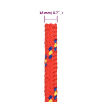 Thumbnail for Bootsseil Rot 18 mm 25 m Polypropylen