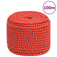 Thumbnail for Bootsseil Rot 18 mm 100 m Polypropylen