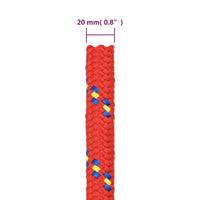 Thumbnail for Bootsseil Rot 20 mm 25 m Polypropylen