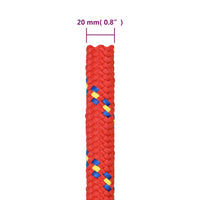 Thumbnail for Bootsseil Rot 20 mm 50 m Polypropylen