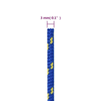 Thumbnail for Bootsseil Blau 3 mm 500 m Polypropylen