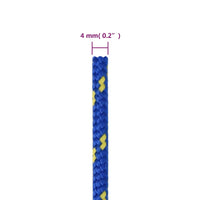 Thumbnail for Bootsseil Blau 4 mm 500 m Polypropylen