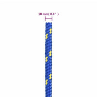 Thumbnail for Bootsseil Blau 10 mm 500 m Polypropylen