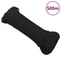 Thumbnail for Bootsseil Schwarz 5 mm 500 m Polypropylen