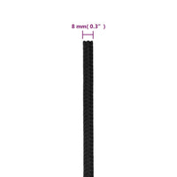Thumbnail for Bootsseil Schwarz 8 mm 500 m Polypropylen