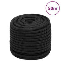 Thumbnail for Bootsseil Schwarz 16 mm 50 m Polypropylen