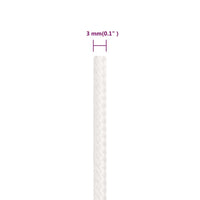 Thumbnail for Bootsseil Weiß 3 mm 500 m Polypropylen