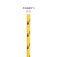 Thumbnail for Bootsseil Gelb 8 mm 100 m Polypropylen