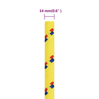 Thumbnail for Bootsseil Gelb 14 mm 100 m Polypropylen