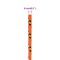 Thumbnail for Bootsseil Orange 8 mm 100 m Polypropylen
