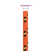 Thumbnail for Bootsseil Orange 14 mm 50 m Polypropylen