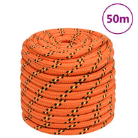 Thumbnail for Bootsseil Orange 16 mm 50 m Polypropylen