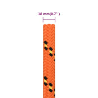 Thumbnail for Bootsseil Orange 18 mm 25 m Polypropylen