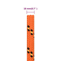 Thumbnail for Bootsseil Orange 18 mm 50 m Polypropylen