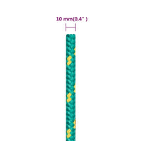 Thumbnail for Bootsseil Grün 10 mm 100 m Polypropylen