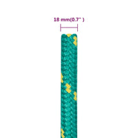 Thumbnail for Bootsseil Grün 18 mm 50 m Polypropylen