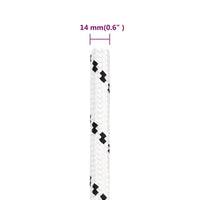 Thumbnail for Bootsseil Geflochten Weiß 14 mmx25 m Polyester