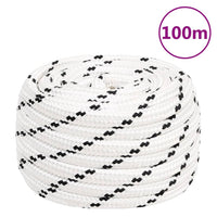 Thumbnail for Bootsseil Geflochten Weiß 20 mmx100 m Polyester