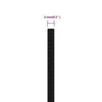 Thumbnail for Arbeitsseil Schwarz 3 mm 500 m Polyester