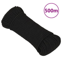 Thumbnail for Arbeitsseil Schwarz 4 mm 500 m Polyester