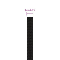Thumbnail for Arbeitsseil Schwarz 5 mm 250 m Polyester