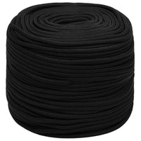 Thumbnail for Arbeitsseil Schwarz 6 mm 500 m Polyester