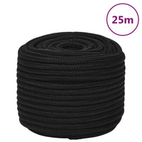 Thumbnail for Arbeitsseil Schwarz 12 mm 25 m Polyester