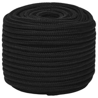 Thumbnail for Arbeitsseil Schwarz 12 mm 25 m Polyester