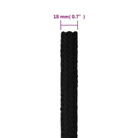 Thumbnail for Arbeitsseil Schwarz 18 mm 25 m Polyester