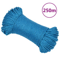 Thumbnail for Arbeitsseil Blau 6 mm 250 m Polypropylen