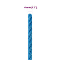 Thumbnail for Arbeitsseil Blau 6 mm 250 m Polypropylen